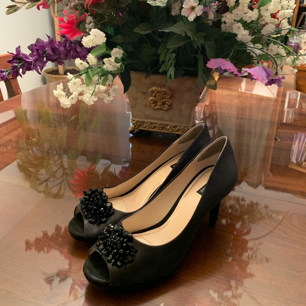 Alex Marie Jazmin Leather Peep-Toe Shoes Sz 10 NWT